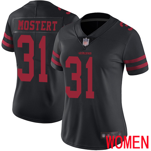 San Francisco 49ers Limited Black Women Raheem Mostert Alternate NFL Jersey 31 Vapor Untouchable